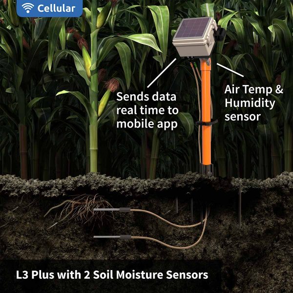 L4 Plus Cellular Soil Moisture Sensor with Irrigation App - No Cellular Data Fees for 5 Years